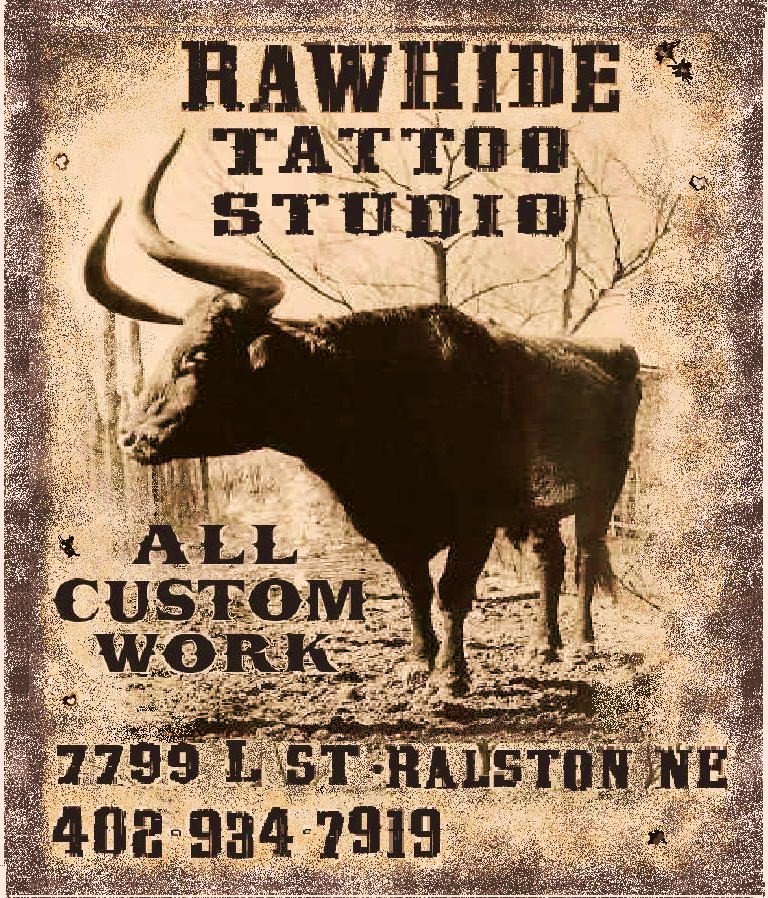 My old Rawhide Tattoo Shop poster!