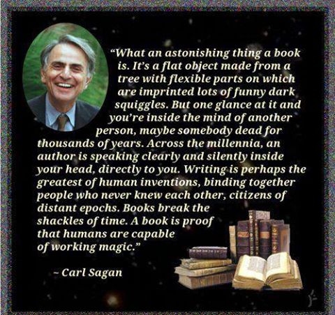 Carl Sagan's love for books